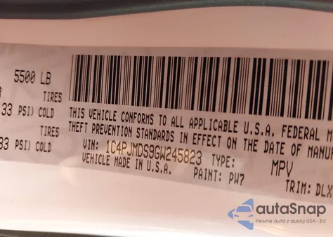 2016 Jeep Cherokee Limited из США, поврежденный, VIN 1C4PJMDS9GW245823